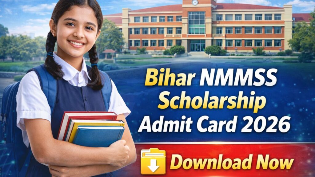 Bihar NMMSS Scholarship Admit Card 2026
