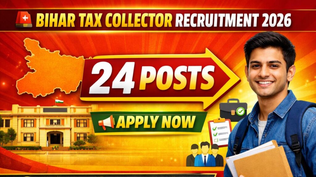 Bihar Tax Collector Recruitment 2026