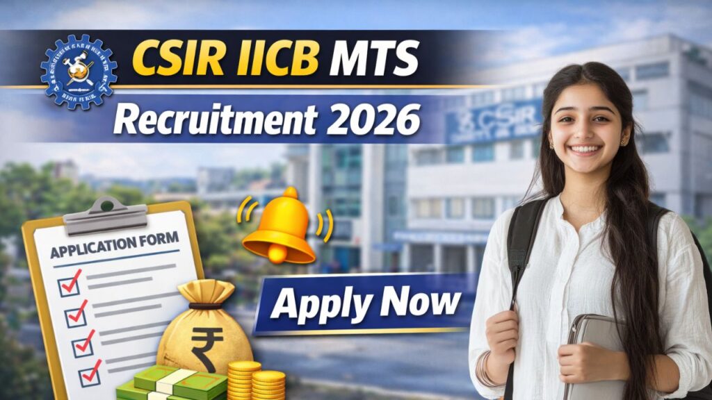 CSIR IICB MTS Recruitment 2026