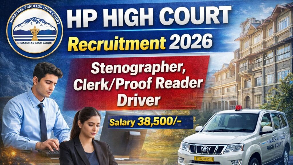 HP High Court Recruitment 2026