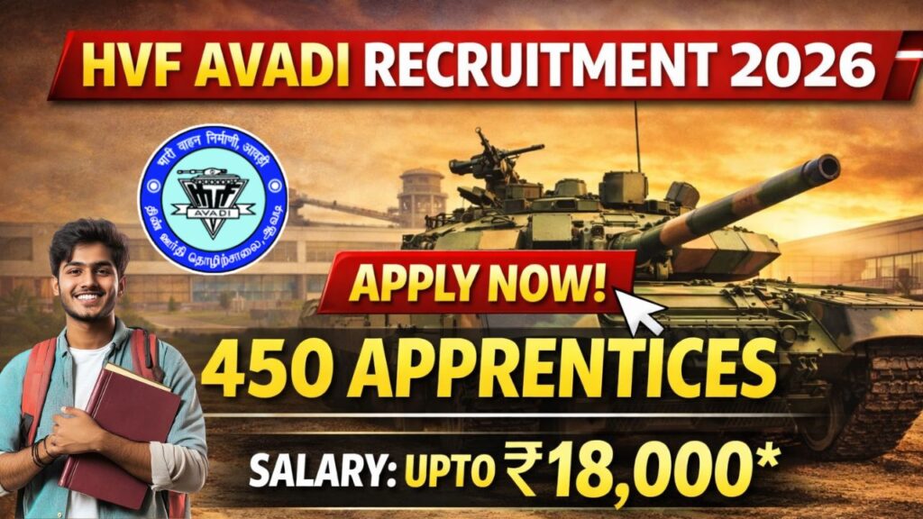 HVF Avadi Apprentice Recruitment 2026