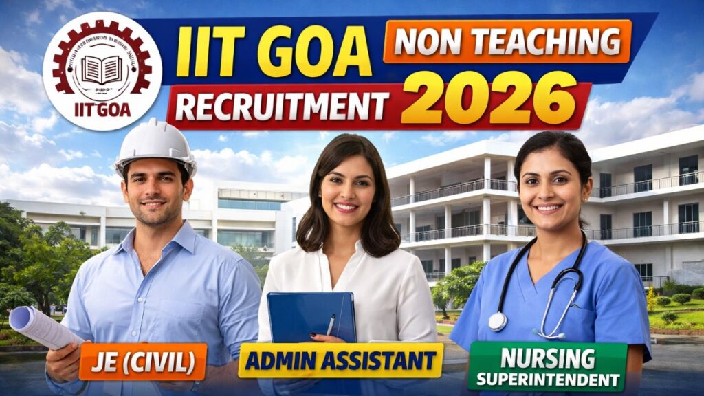 IIT Goa Non Teaching Recruitment 2026
