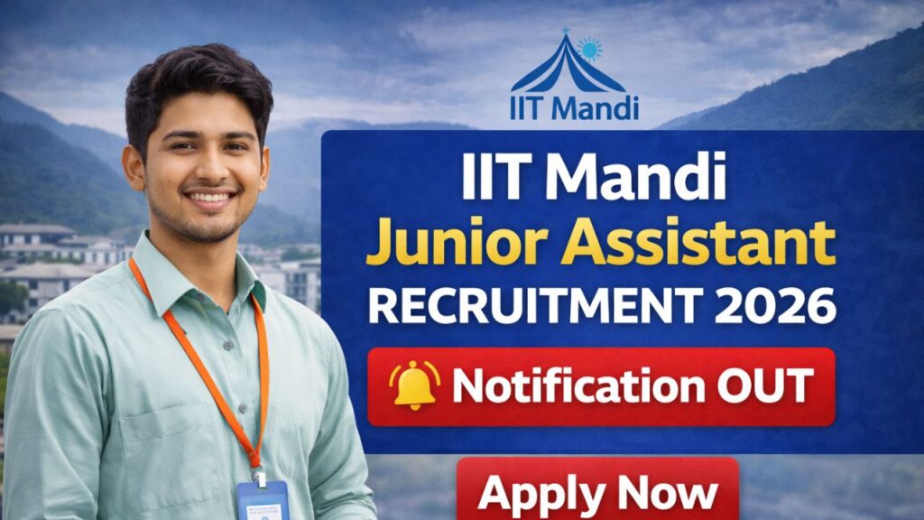 IIT Mandi Junior Assistant Recruitment 2026