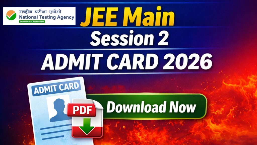 JEE Main Session 2 Admit Card 2026