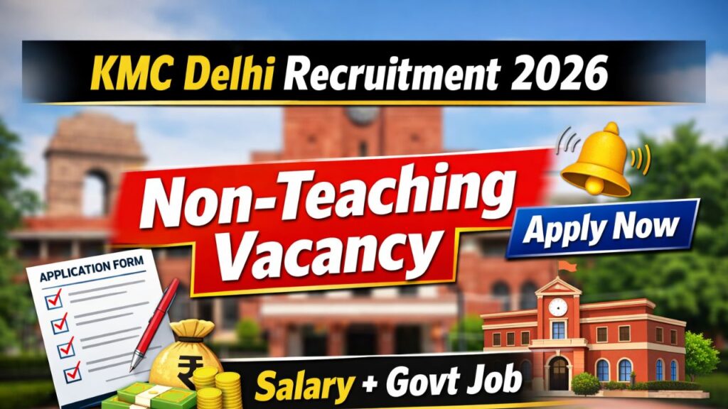 KMC Delhi Non Teaching Recruitment 2026