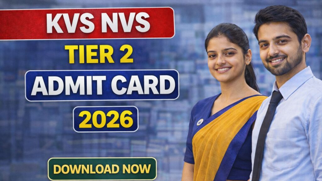 KVS NVS Tier 2 Admit Card 2026