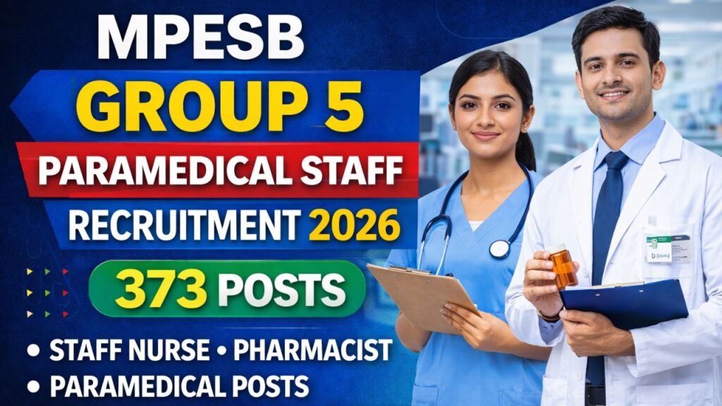 MPESB Group 5 Paramedical Staff Recruitment 2026
