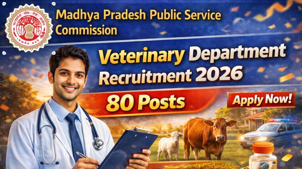 MPPSC Veterinary Department Recruitment 2026