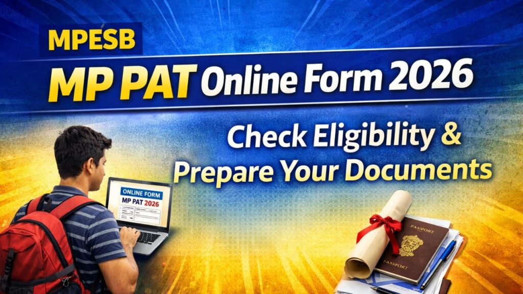 MPESB MP PAT Online Form 2026