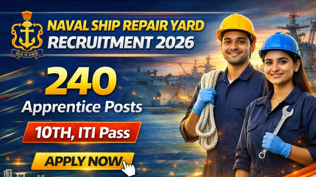 Naval Ship Repair Yard Apprentice Recruitment 2026