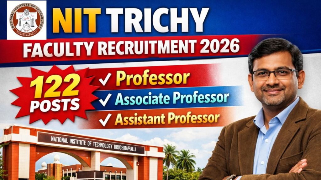NIT Trichy Faculty Recruitment 2026