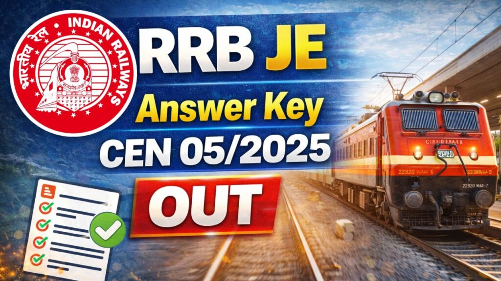 RRB JE Answer Key CEN 05/2025