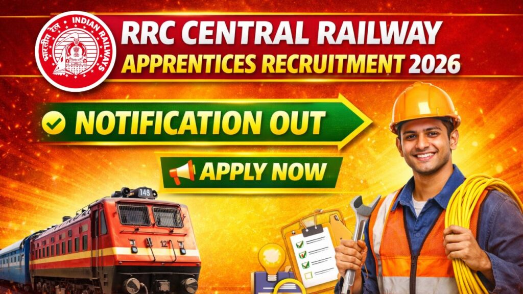 RRC Central Railway Apprentices Recruitment 2026