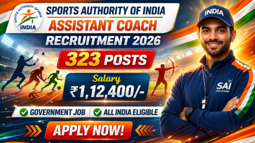 SAI Assistant Coach Recruitment 2026