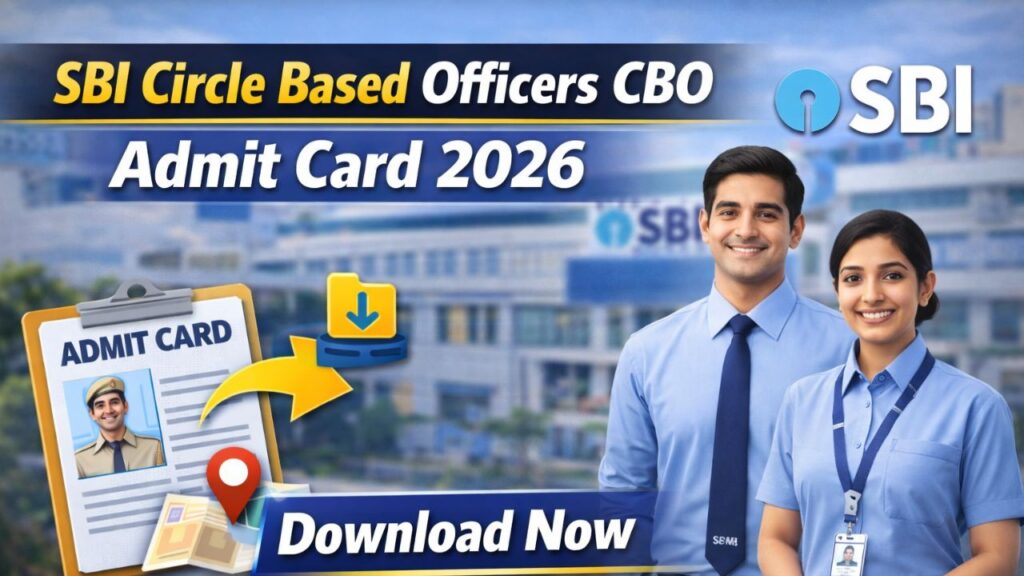 SBI Circle Based Officers CBO Admit Card 2026