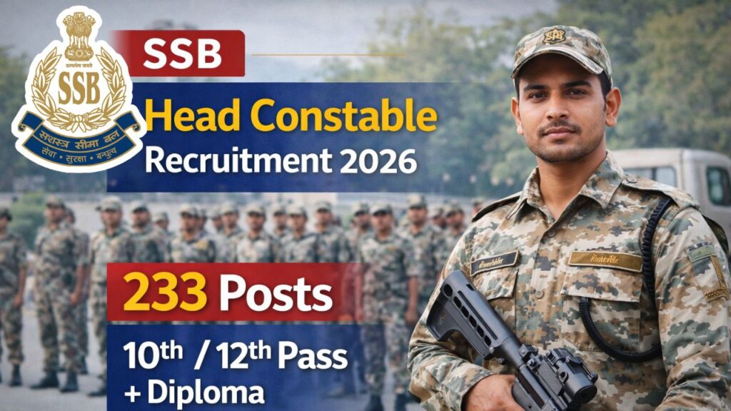 SSB Head Constable Recruitment 2026