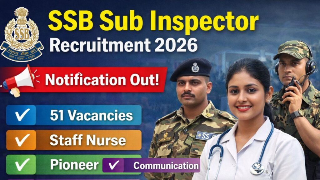 SSB Sub Inspector ( SI ) Recruitment 2026