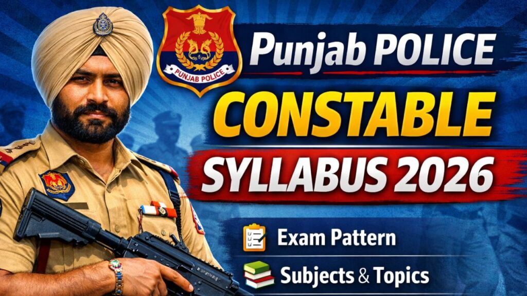 Punjab Police Constable Syllabus 2026