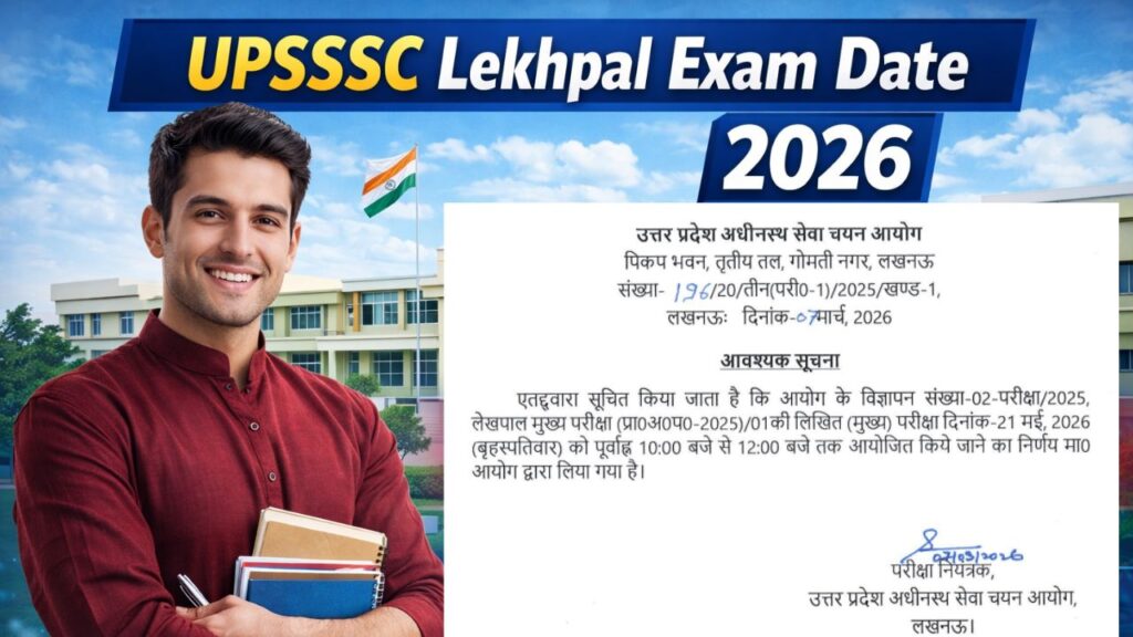 UPSSSC Lekhpal Exam Date 2026