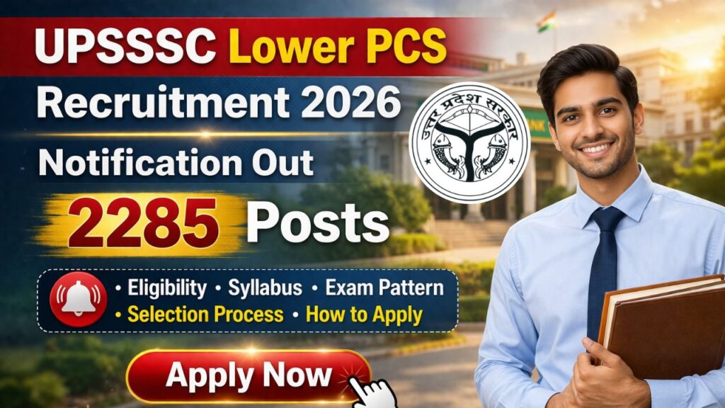 UPSSSC Lower PCS Recruitment 2026