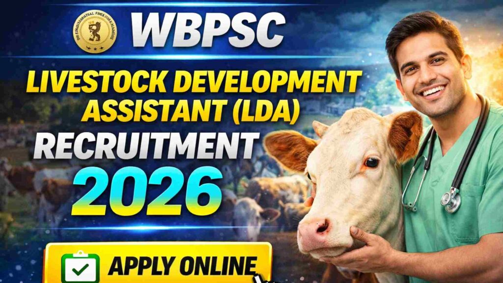 WBPSC Livestock Development Assistant (LDA) Recruitment 2026