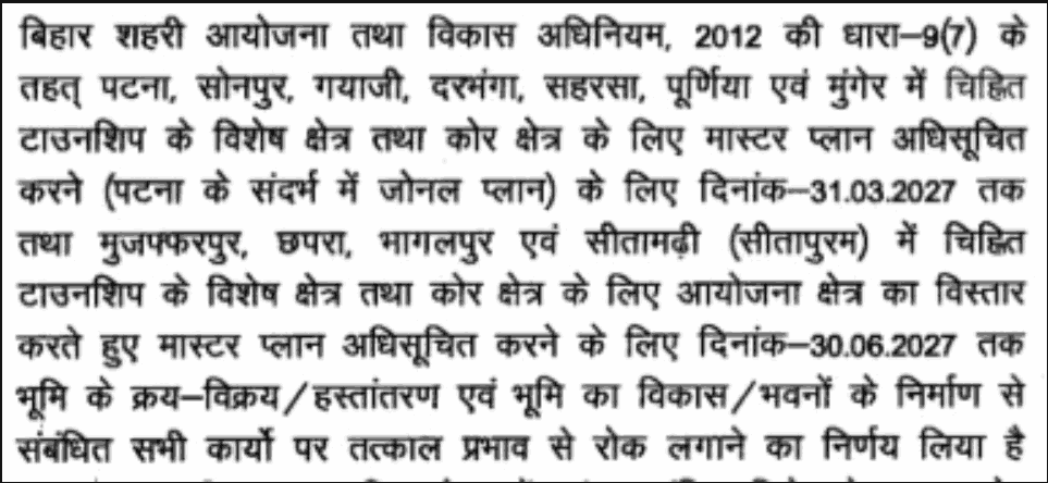 Bihar Land Registry Closed