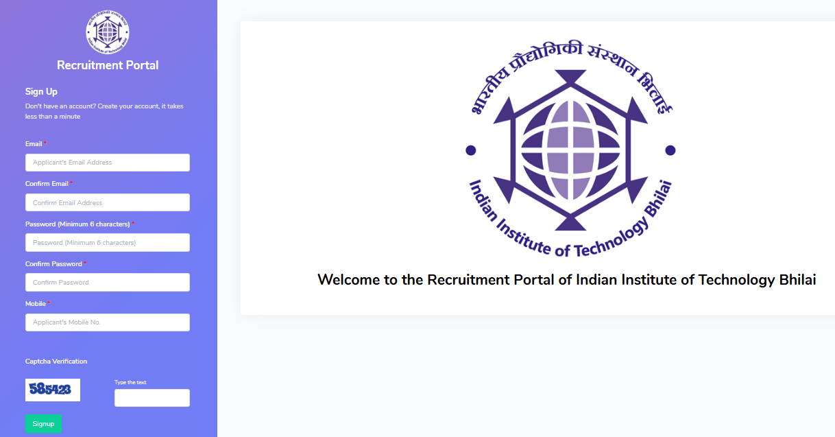 IIT Bhilai Recruitment 2026