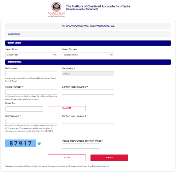 ICAI Executive Officer Recruitment 2026