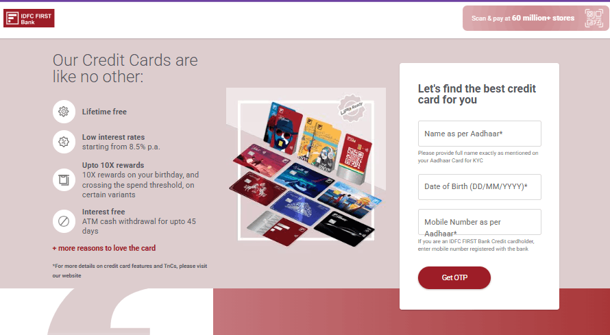IDFC FIRST Bank Credit Card Apply Online 2026