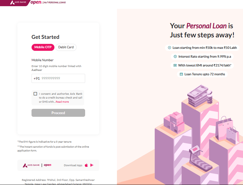 Axis Bank Personal Loan Online Apply