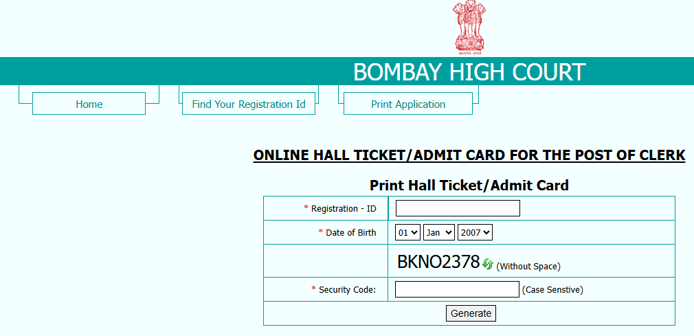 Bombay High Court Clerk, Driver & Peon Admit Card 2026