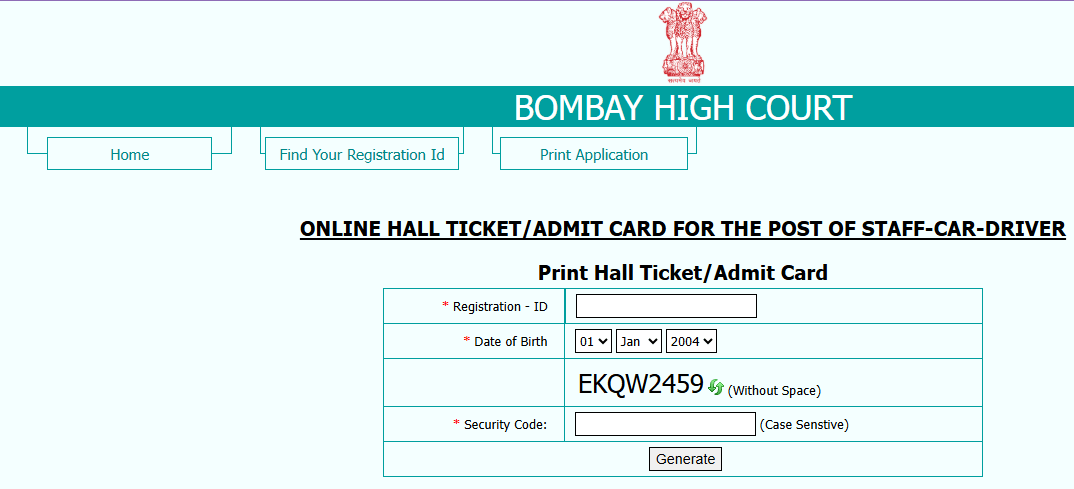 Bombay High Court Clerk, Driver & Peon Admit Card 2026