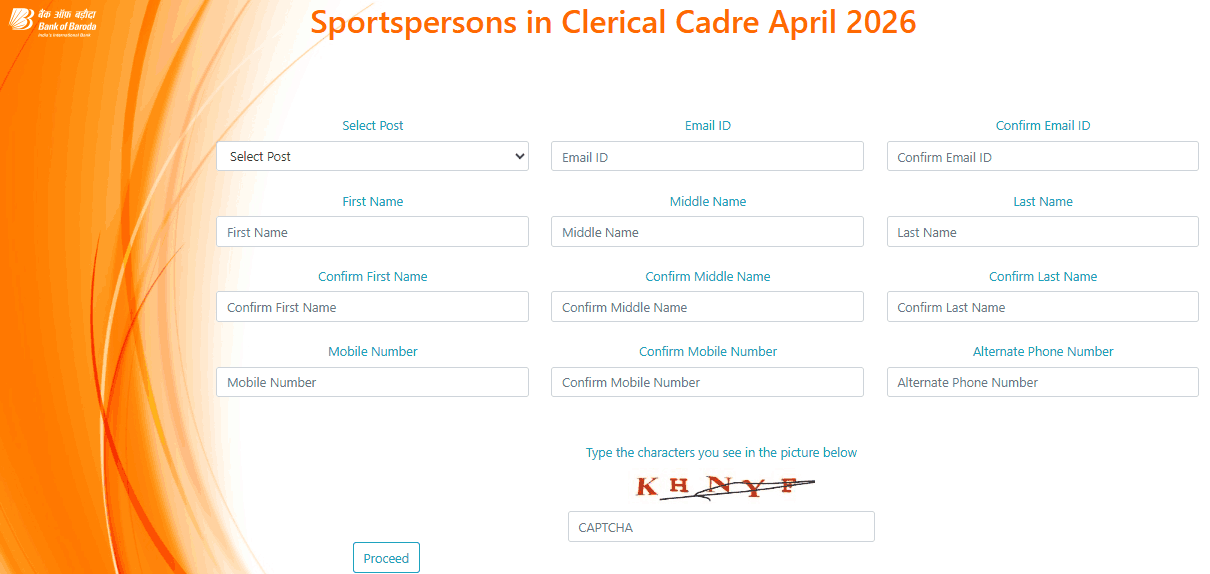 Bank of Baroda Sports Quota Clerk Recruitment 2026