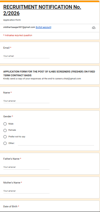 Chandigarh Airport Recruitment 2026