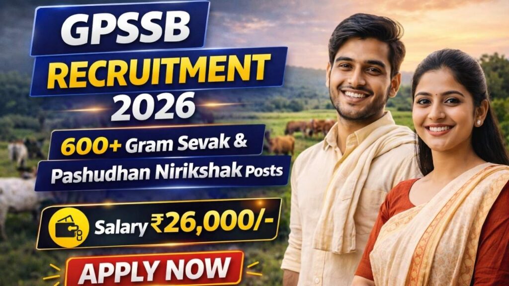 GPSSB Gram Sevak & Pashudhan Nirikshak Recruitment 2026