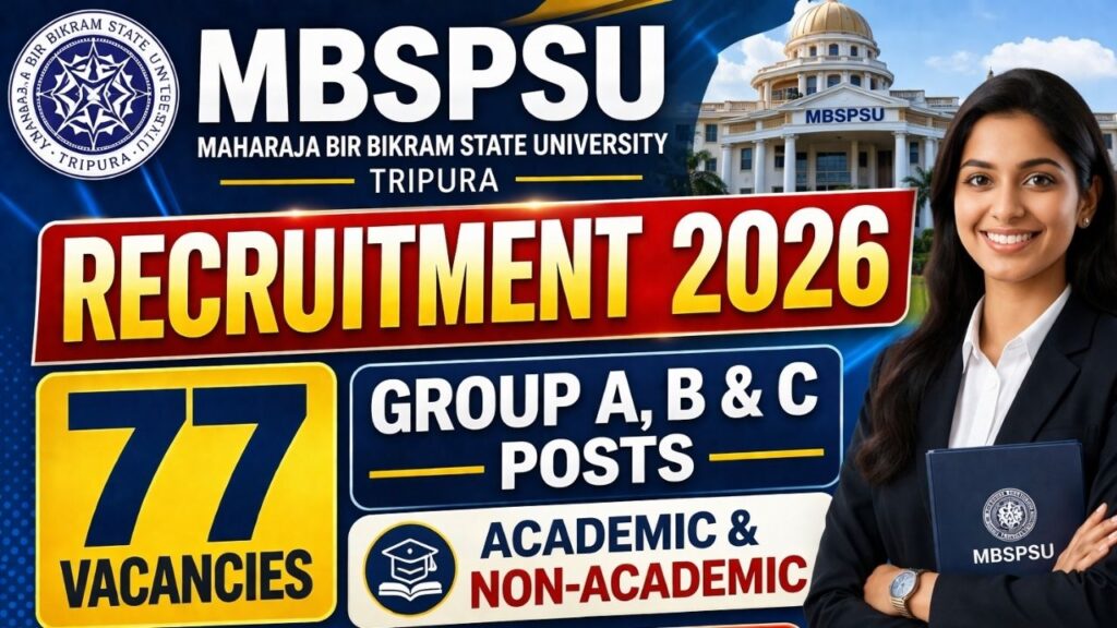 MBSPSU Academic & Non Academic Posts Vacancy 2026