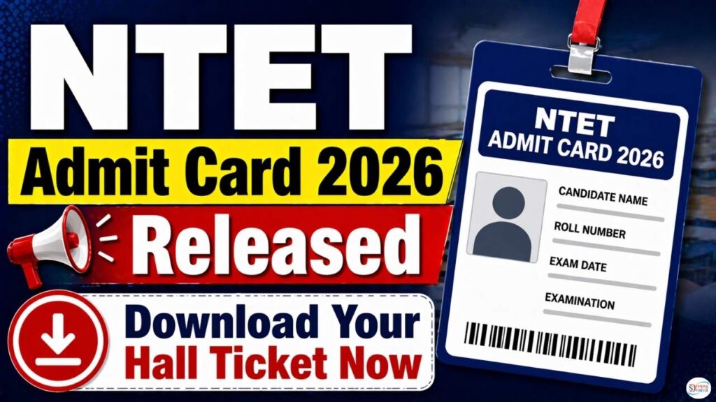 NTET NTA Admit Card 2026