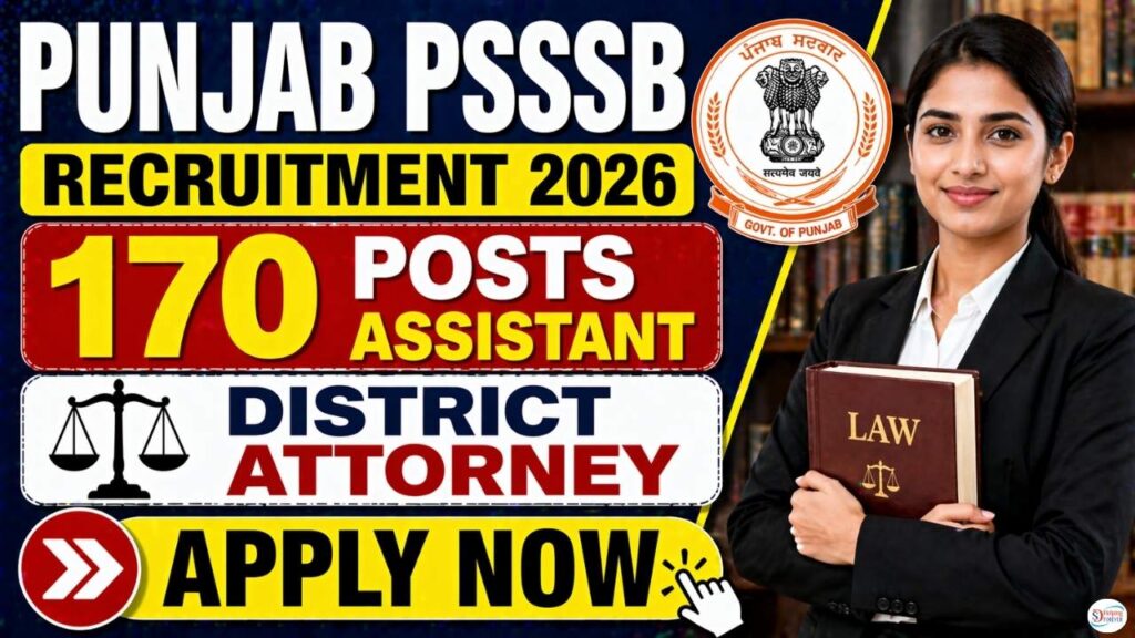 Punjab PSSSB Assistant District Attorney (ADA) Recruitment 2026
