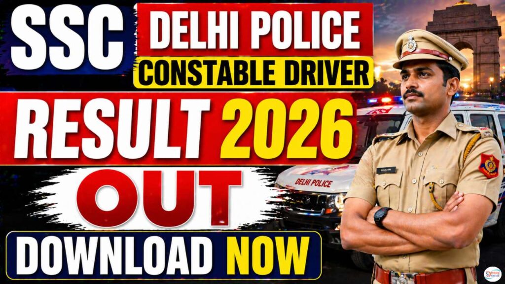 SSC Delhi Police Constable Driver Result 2026