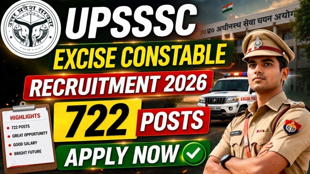 UPSSSC Excise Constable Recruitment 2026