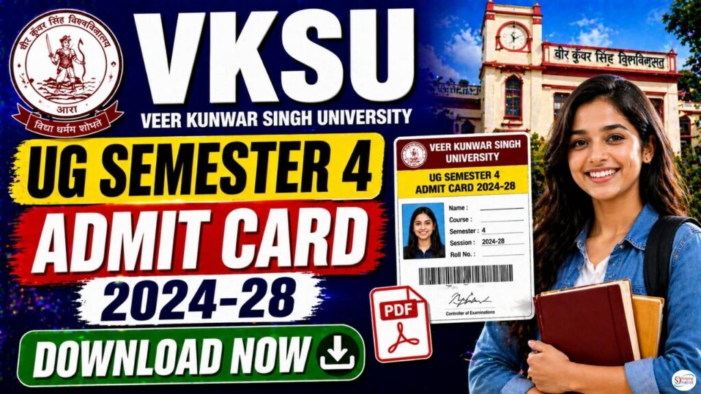 VKSU UG Semester 4 Admit Card 2024-28
