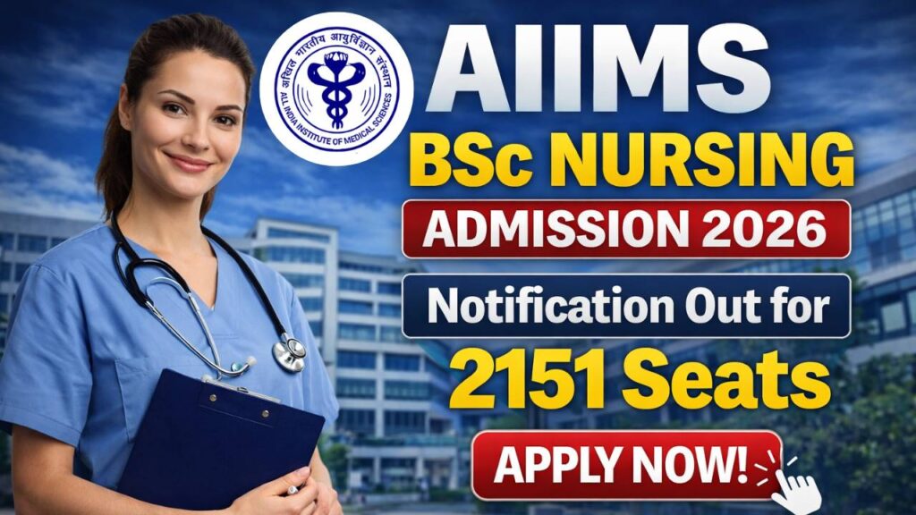 AIIMS BSc Nursing Admission 2026