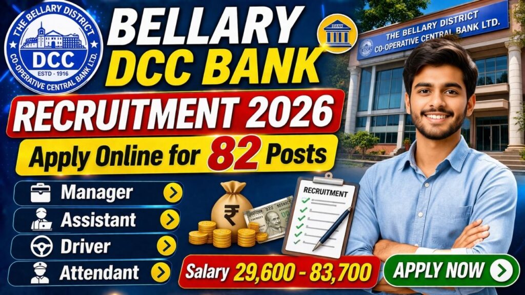 Bellary DCC Bank Recruitment 2026