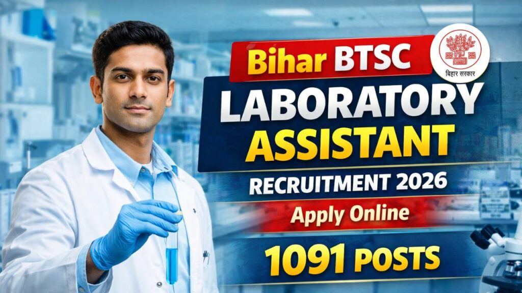 BTSC Laboratory Assistant Recruitment 2026