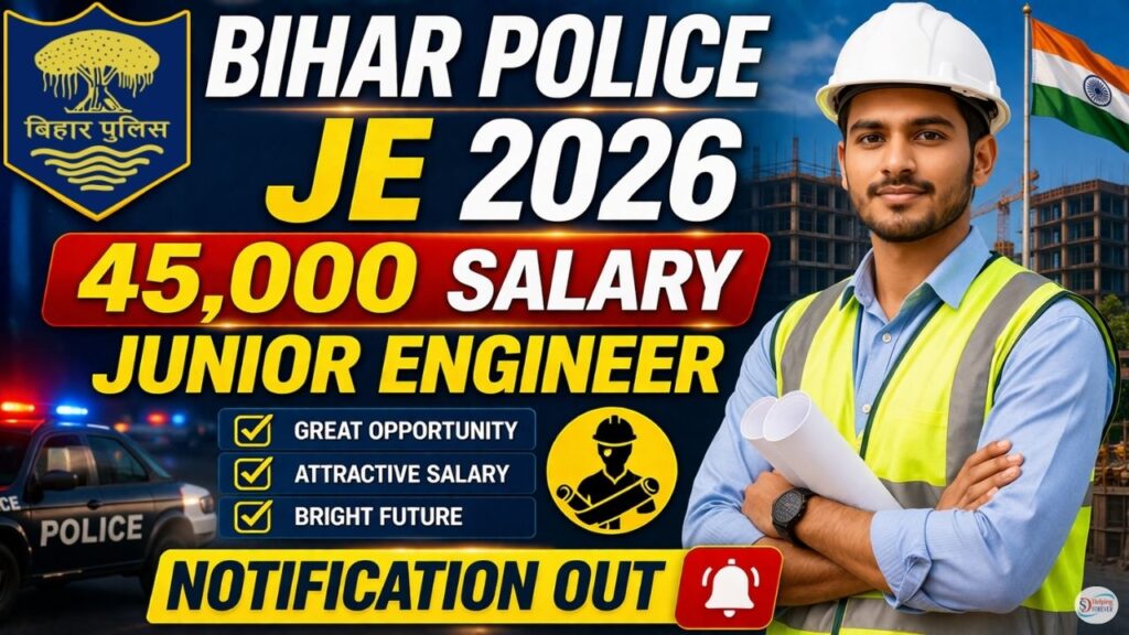 Bihar Police Junior Engineer (Civil) Recruitment 2026