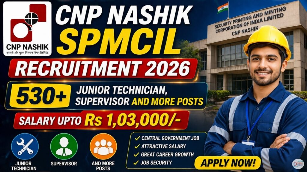 CNP Nashik SPMCIL Recruitment 2026