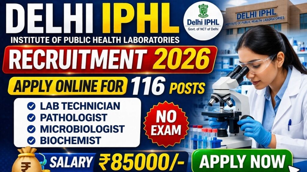 Delhi IPHL Recruitment 2026