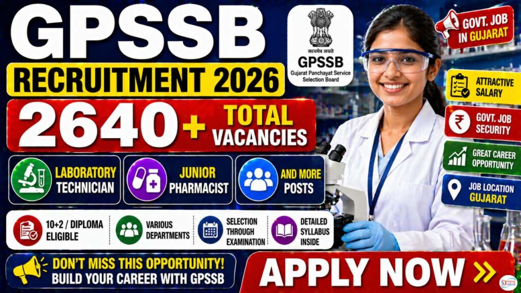 GPSSB Various Posts Recruitment 2026