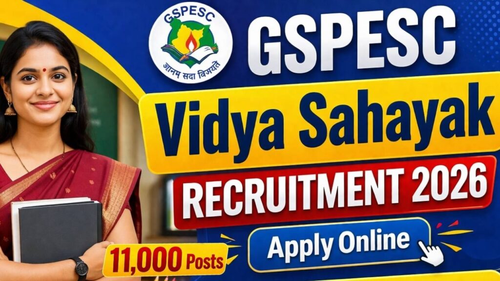 GSPESC Vidya Sahayak Recruitment 2026