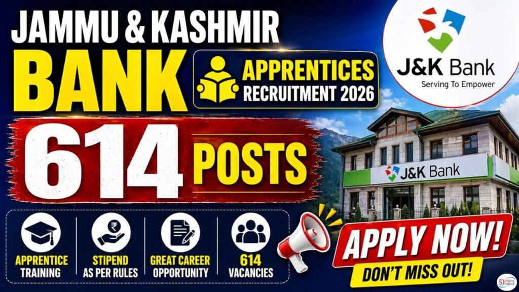 Jammu & Kashmir Bank Apprentices Recruitment 2026